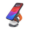 Fixed MagPowerstation Round 3-in-1 foldable wireless charger with MagSafe support | Gray