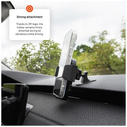 Fixed Iconiq Dash with adhesive foot for dashboard | FIXICQ-M-BK | Universal car holder | Black