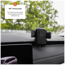 Fixed Iconiq Dash with adhesive foot for dashboard | FIXICQ-M-BK | Universal car holder | Black
