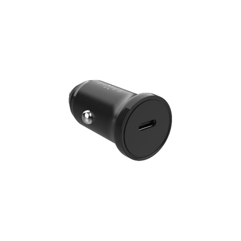 Fixed USB-C Car Charger 20W+ USB-C/USB-C Cable | FIXCC20N-CC-BK