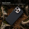 Fixed Back cover | Apple | iPhone 17 | Aramid fibers | Black | MagVelar with MagSafe