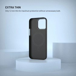 Fixed Back cover | Apple | iPhone 17 | Aramid fibers | Black | MagVelar with MagSafe
