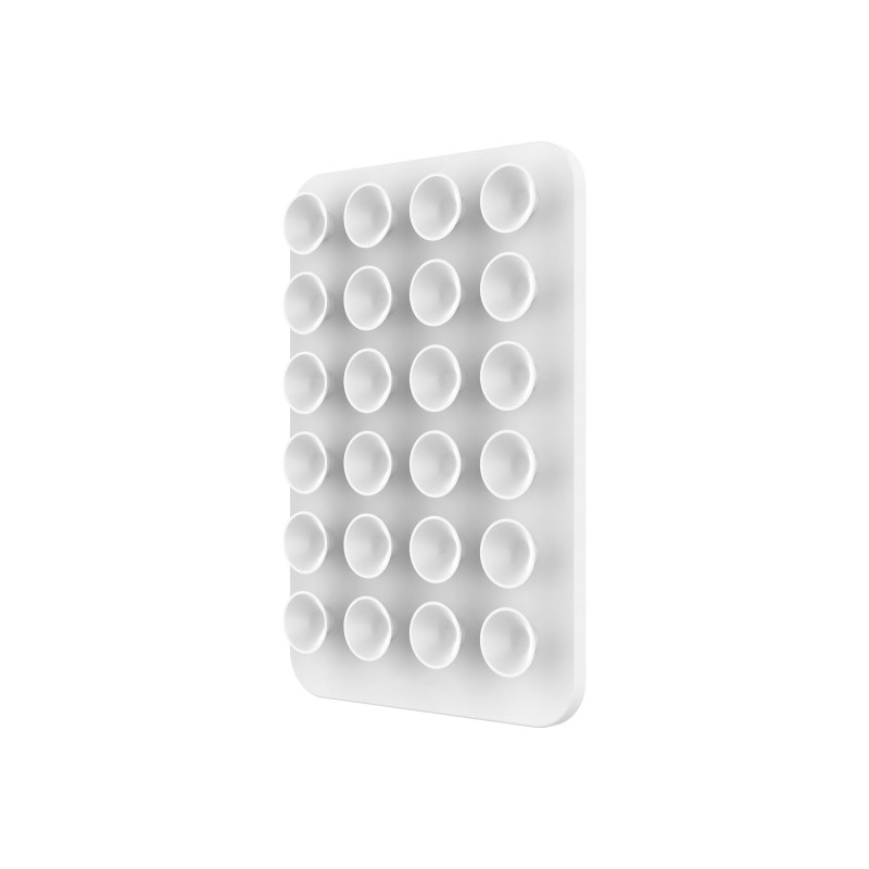 Fixed MagSafe holder with suction cups | Cup holder | Liquid silicone | White