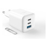 Fixed Mini 2x USB-C and USB GaN Charger 65W