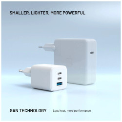 Fixed Mini 2x USB-C and USB GaN Charger 65W