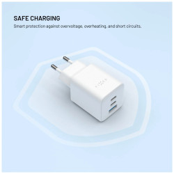 Fixed Mini 2x USB-C and USB GaN Charger 65W