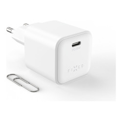 Fixed Mini GaN power adapter with USB-C output and PD support, 65W
