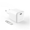 Fixed Mini GaN power adapter with USB-C output and PD support, 65W
