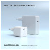 Fixed Mini GaN power adapter with USB-C output and PD support, 65W