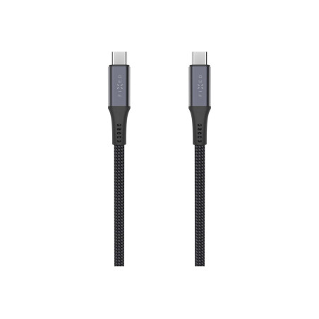 Fixed Braided Cable USB-C/USB-C, 2m, USB4 gen2 20Gbps, 4K 60Hz, 240W | FIXDBP-CC2-GR