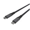 Fixed Braided Cable USB-C/USB-C, 2m, USB4 gen2 20Gbps, 4K 60Hz, 240W | FIXDBP-CC2-GR
