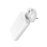 Fixed Slim Traveller 2xUSB-C Travel Charger with world adapters, GaN, 45W | White