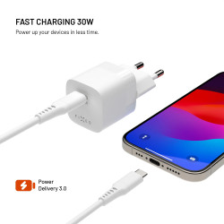 Fixed Mini USB-C GaN Charger 30W