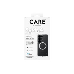 CARE by PanzerGlass Samba Case Transparent w. White Qi Samsung New Galaxy S26 Ultra | PanzerGlass