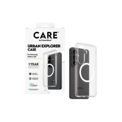 CARE by PanzerGlass Urban Explorer Case Transparent w. White Qi Samsung New Galaxy S26 | PanzerGlass
