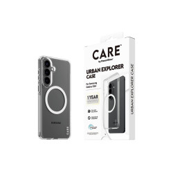 CARE by PanzerGlass Urban Explorer Case Transparent w. White Qi Samsung New Galaxy S26 Plus | PanzerGlass