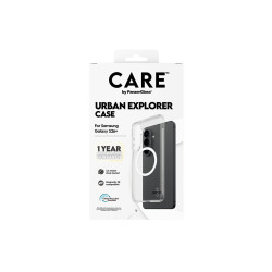 CARE by PanzerGlass Urban Explorer Case Transparent w. White Qi Samsung New Galaxy S26 Plus | PanzerGlass