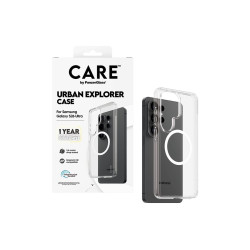 CARE by PanzerGlass Urban Explorer Case Transparent w. White Qi Samsung New Galaxy S26 Ultra | PanzerGlass
