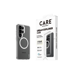 CARE by PanzerGlass Urban Explorer Case Transparent w. White Qi Samsung New Galaxy S26 Ultra | PanzerGlass