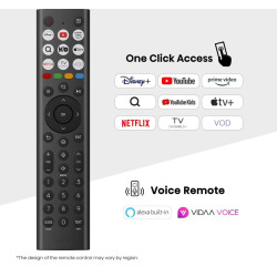 Hisense Mini LED TV | 65U7Q | 65 | Smart TV | VIDAA Smart OS | UHD | Black