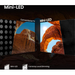Hisense Mini LED TV | 65U7Q | 65 | Smart TV | VIDAA Smart OS | UHD | Black