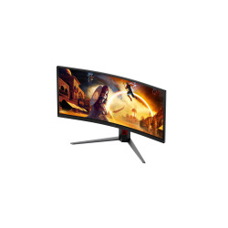 AOC CU34G4CA | 34 " | Fast VA | WQHD | 21:9 | 180 Hz | 1 ms | 3440 x 1440 pixels | 450 cd/m | HDMI ports quantity 2 | Black