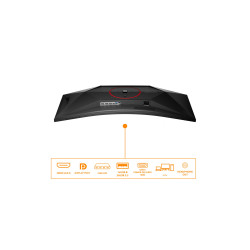 AOC CU34G4CA | 34 " | Fast VA | WQHD | 21:9 | 180 Hz | 1 ms | 3440 x 1440 pixels | 450 cd/m | HDMI ports quantity 2 | Black