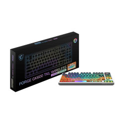 MSI FORGE GK600 TKL WIRELESS MARS | Gaming Keyboard | Wireless | US | Bluetooth | Wireless connection | Mechanical Linear