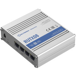 Teltonika | Industrial Router | RUTX08 | No Wi-Fi | 10/100/1000 Mbit/s | Ethernet LAN (RJ-45) ports 4 | Mesh Support No | MU-MiM