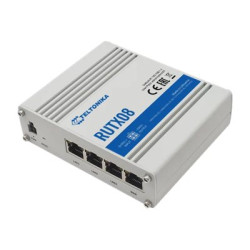 Teltonika | Industrial Router | RUTX08 | No Wi-Fi | 10/100/1000 Mbit/s | Ethernet LAN (RJ-45) ports 4 | Mesh Support No | MU-MiM