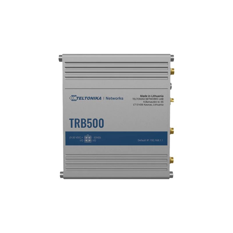 Teltonika | Industrial 5G Gateway | TRB500 | No Wi-Fi | 10/100/1000 Mbps Mbit/s | Ethernet LAN (RJ-45) ports 1 | Mesh Support No