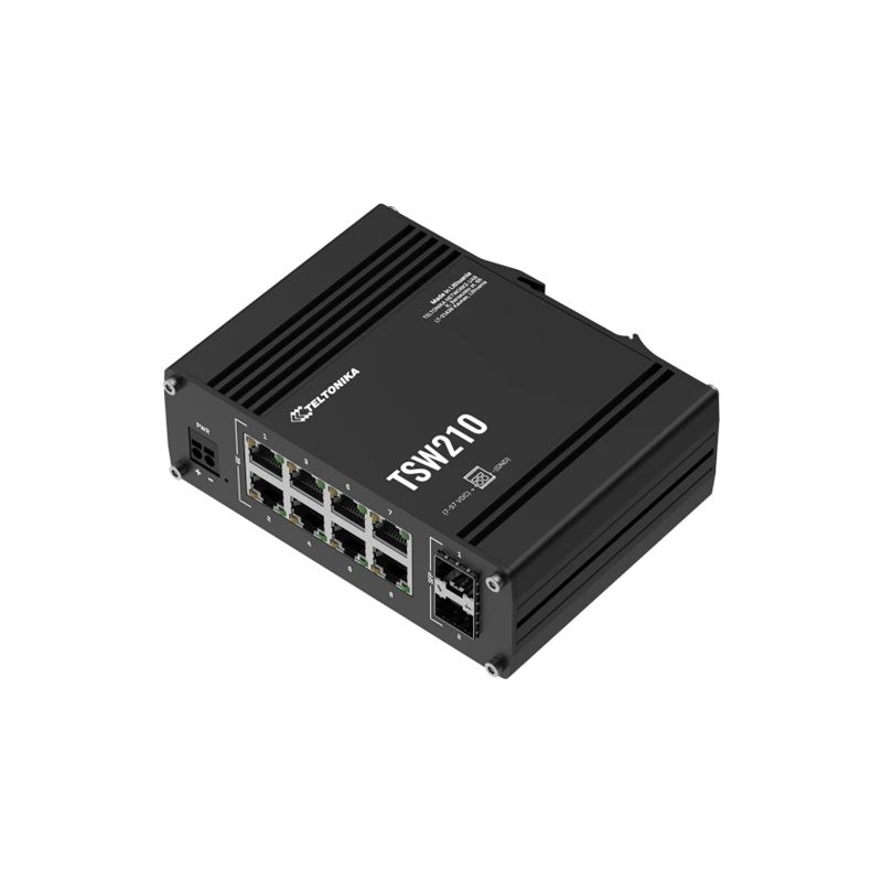 Teltonika | Switch 8 GbE, 2 SFP ports | TSW210