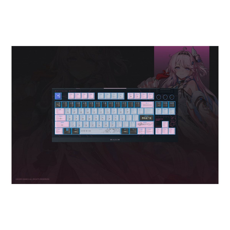 Razer | BlackWidow V4 Tenkeyless HyperSpeed | Gaming Keyboard | Wireless | US | Orange Switch | Wuthering Waves Edition