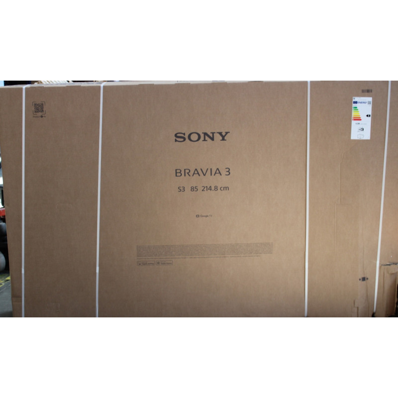 SALE OUT. Sony K85S35BP Bravia 3 85" (215cm) 4K Ultra HD Smart Google D-LED TV | SALE OUT. Sony | TV | K85S35BP Bravia 3 | 85 | 