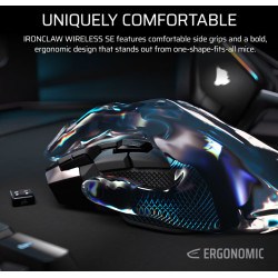 Corsair IRONCLAW SE | Gaming Mouse | Wireless/Wired | 2.4GHz, Bluetooth, USB-C | Black