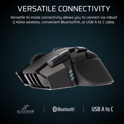 Corsair IRONCLAW SE | Gaming Mouse | Wireless/Wired | 2.4GHz, Bluetooth, USB-C | Black