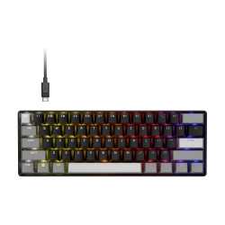 CORSAIR CLIPPER PRO MINI 60 Hall Effect Gaming Keyboard, Backlit RGB LED, CORSAIR MGX Core, Black PBT DS Keycaps | Corsair