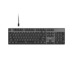 Natec Amberjack | Keyboard | Wired | US | Linear | White backlight, Hot-swappable switches, Anti-ghosting, Built-in memory, Macr