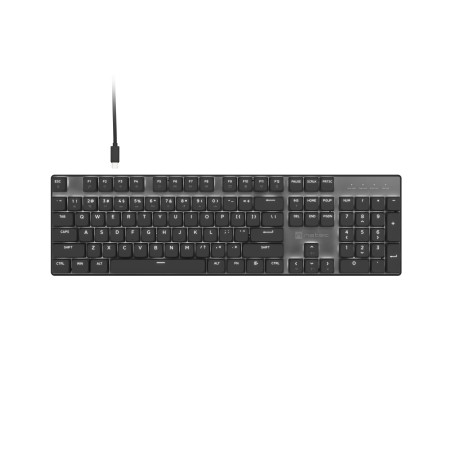 Natec Amberjack | Keyboard | Wired | US | Linear | White backlight, Hot-swappable switches, Anti-ghosting, Built-in memory, Macr