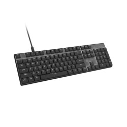 Natec Amberjack | Keyboard | Wired | US | Linear | White backlight, Hot-swappable switches, Anti-ghosting, Built-in memory, Macr