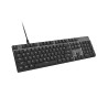 Natec Amberjack | Keyboard | Wired | US | Linear | White backlight, Hot-swappable switches, Anti-ghosting, Built-in memory, Macr