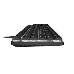 Natec Amberjack | Keyboard | Wired | US | Linear | White backlight, Hot-swappable switches, Anti-ghosting, Built-in memory, Macr