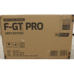 SALE OUT. | F-GT Pro Formula and GT Grey Edition | Racing Simulator Cockpit | Steel | Grey | DAMAGED PACKAGING AND MANUAL, SCRAT