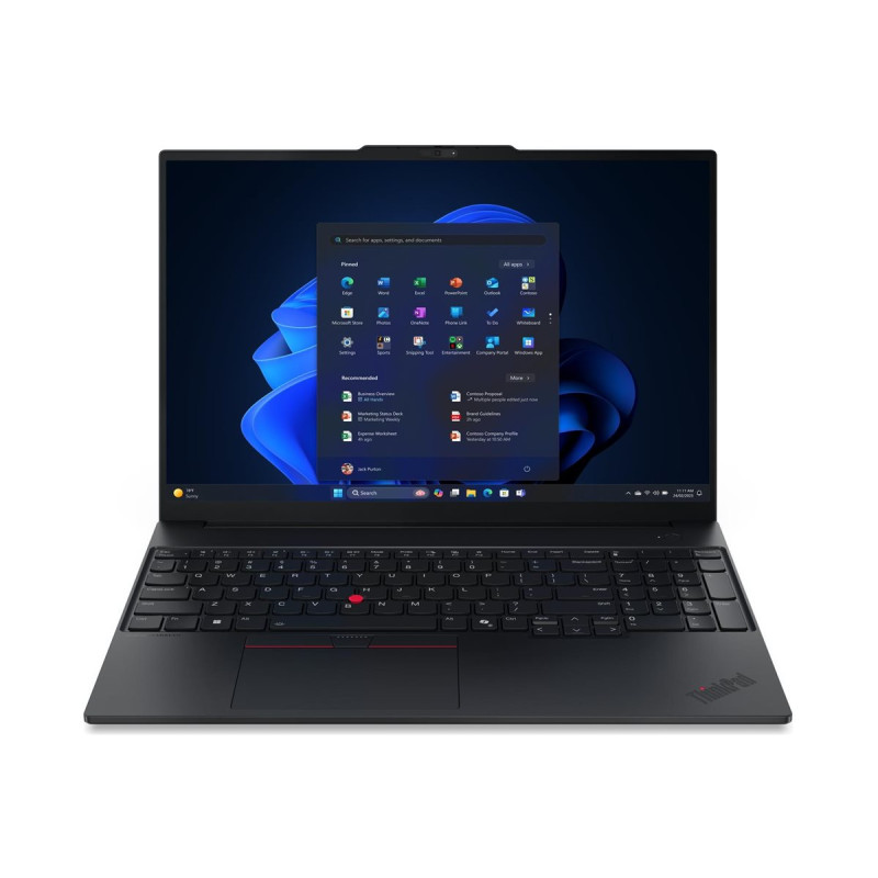 Lenovo ThinkPad E16 G3 Intel | Black | 16 " | IPS | WUXGA | 1920 x 1200 pixels | Anti-glare | Intel Core Ultra 7 | 258V | 32 GB 