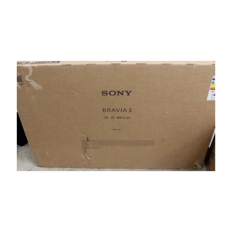 SALE OUT. Sony K75S35B Bravia 3 75" (189cm) 4K Ultra HD Smart Google D-LED TV | SALE OUT. | Sony TV | K75S35B Bravia 3 | 75 | Sm