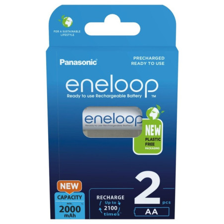 Panasonic Rechargeable Batteries | ENELOOP BK-3MCDE/2CP | AA | 2000 mAh | 2 pc(s)