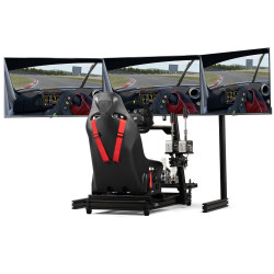 Next Level Racing Floor stand | Tilt | ELITE Free Standing Triple Add-On Monitor Stand | 21-43 " | Black
