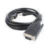 Cablexpert HDMI to VGA and Audio Adapter Cable, Single Port, 1.8m, Black | Cablexpert