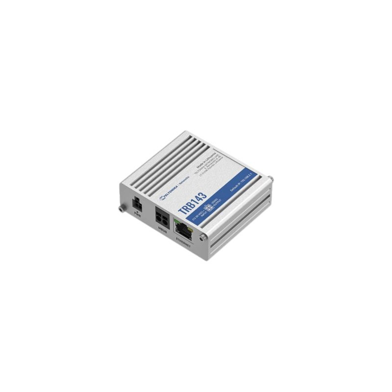 Teltonika | LTE Cat 4 M-Bus | TRB143 | 10/100/1000 Mbit/s | Ethernet LAN (RJ-45) ports 1 | Mesh Support No | MU-MiMO No | 4G