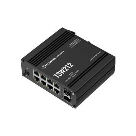 Teltonika | Switch, 8 ports | TSW212 | L2 managed | Wall-mountable | SFP ports quantity 2